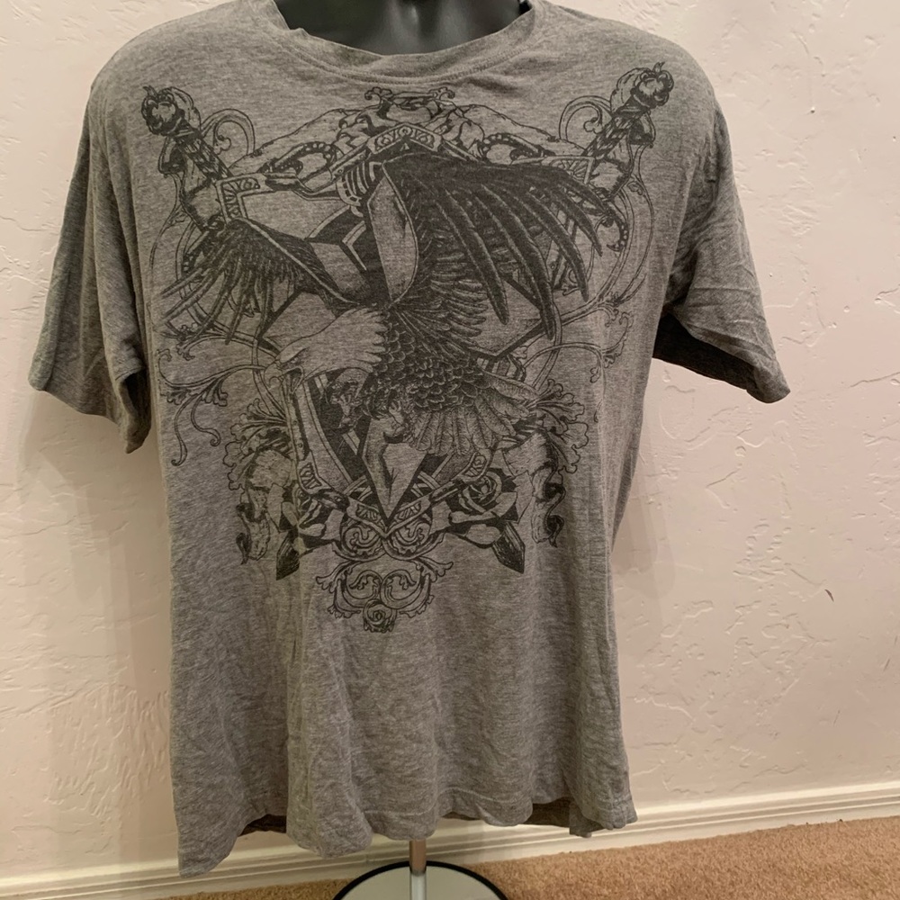 Gray Point Zero Graphic T Shirt Size Large